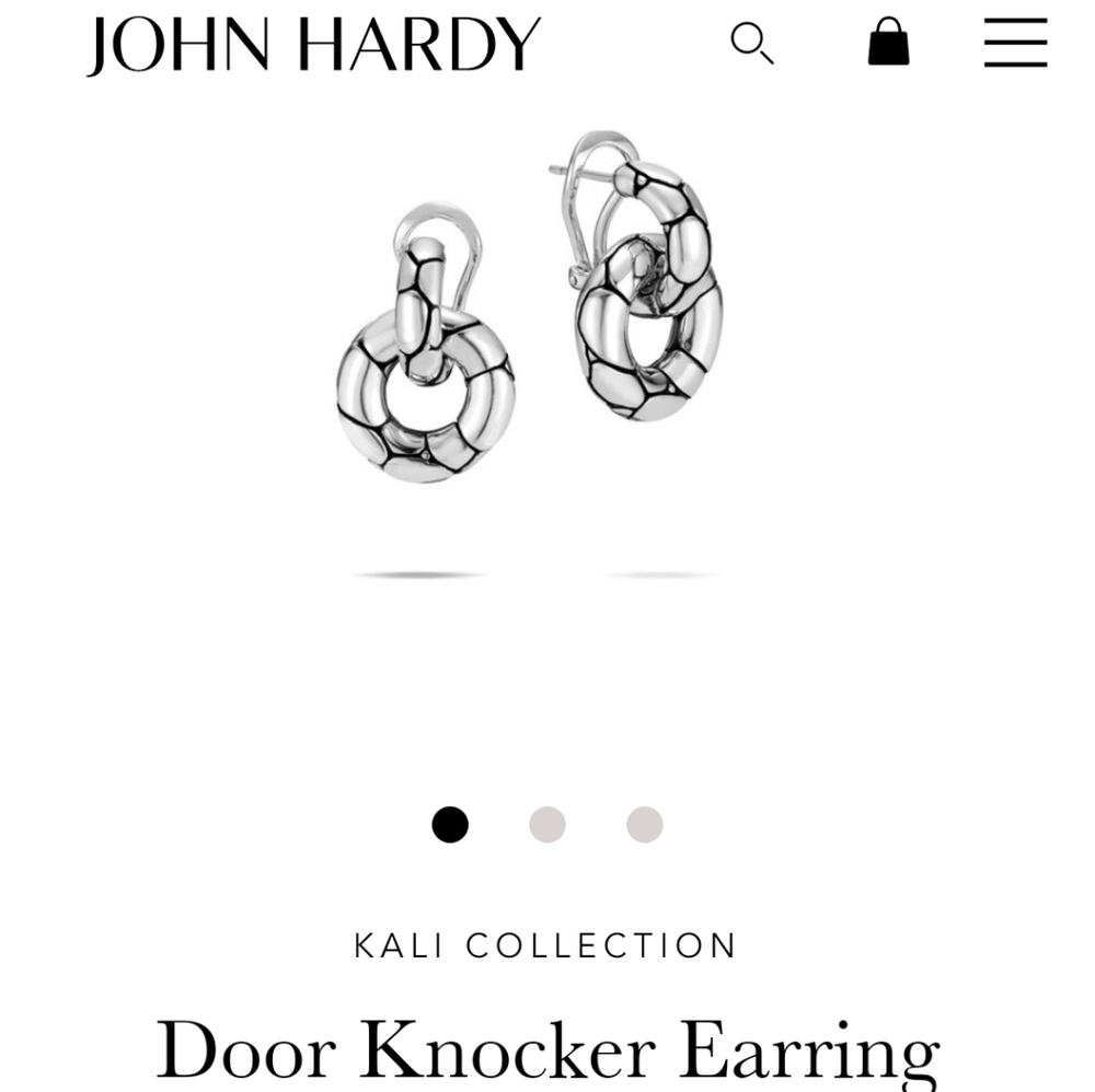 John Hardy Silver Kali Earrings